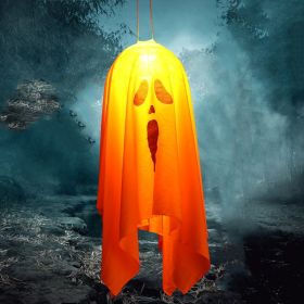 Halloween Decorations Outdoor Decor Hanging Lighted Glowing Ghost Witch Hat Halloween Decorations Indoor Outside Ornaments Clearance Halloween Party L