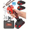 20V Electric Pruning Shears, Portable Cordless Branch Cutter Tree Trimmer with LCD Display Replaceable Blades