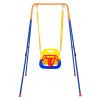 VEVOR Swing Sets for Backyard 3 in 1 Toddler Swing Set with 4 Sandbags Foldable