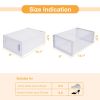WAYTRIM Clear Plastic Shoe Storage Boxes, Foldable 18 Pack Stackable Shoe Organizer for Closet