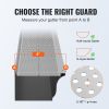 VEVOR Gutter Guard, 5 inch Width, Aluminum Leaf Filter DIY Gutter Cover, 26 PCS 104 ft Total Length
