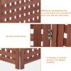Air Conditioner Fence Screen Outside, Cedar Privacy Fence 3 Panels to Hide AC & Trash Enclosure, 32"W x 38"H