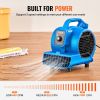 VEVOR Floor Blower 1360 RPM 600 CFM Air Mover with 4 Blowing Angles 3-Speeds