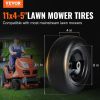 VEVOR Lawn Mower Tires with Rim, 11x4-7" Tubeless Tractor Tires, 2-Pack Tire and Wheel Assemby, Flat-free PU Tire, 3.4" Centered Hub