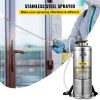 VEVOR 3.5Gal Stainless Steel Sprayer,l Set with 20" Wand& Handle& 3FT Reinforced Hose, Hand Pump Sprayer with Pressure Gauge&Safety Valve