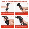 2-in-1 Electric Pole Saws for Tree Trimming, 6 Inch Mini Chainsaw Cordless with Extension Pole, Battery Powered Pole Chain Saw