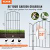 VEVOR Garden Fence, No Dig Fence 24in(H) x30ft(L) Animal Barrier Fence, Underground Decorative Garden Fencing with 2 Inch Spike Spacing