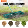 VEVOR Lawn Leveling Rake, 30"x10" Level Lawn Tool, Heavy-duty Lawn Leveler with 78" Steel Extended Handle, Yard Leveling Rake Suit for Garden