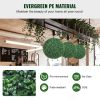 VEVOR Artificial Topiaries Boxwood Trees, 16' Tall (2 Pieces), Ball-Shape Faux Topiaries Plant
